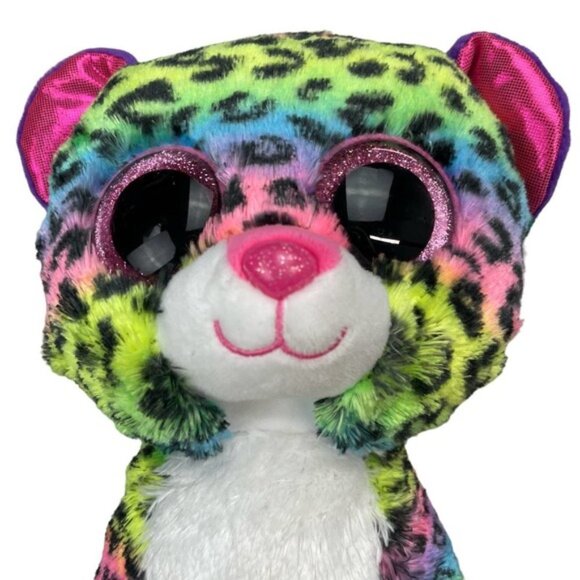 TY Silk Beanie Boos Dotty Leopard Plush Multicolor - Picture 4 of 8